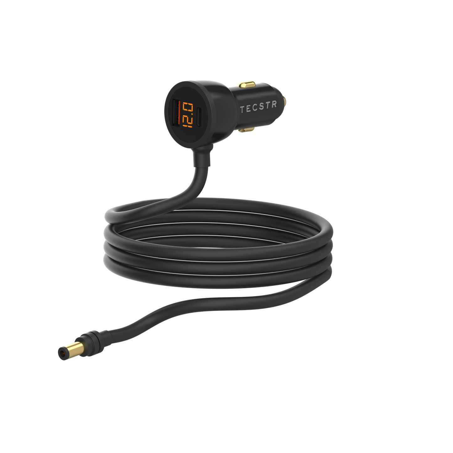 TECSTR 3-Port Car Charger (10ft) for Starlink Mini